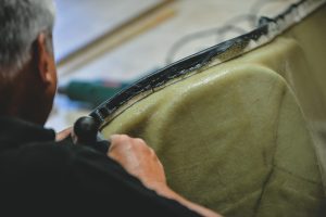 kika chair reupholstered