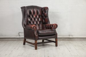 Brown classic chair, Hill Upholstery & Design Essex and London