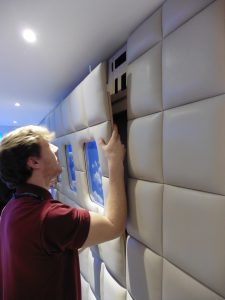 Upholstered wall panels, Hill Upholstery & Design