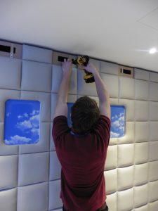 Upholstered wall panels, Hill Upholstery & Design