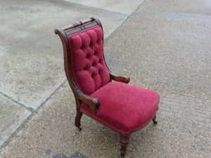 antique chair reupholstery