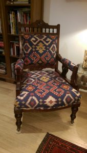 Edwardian chair, Hill Upholstery & Design