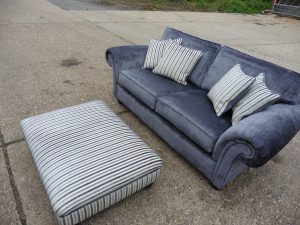 Hill Upholstery & Design Three Piece suite recover Essex
