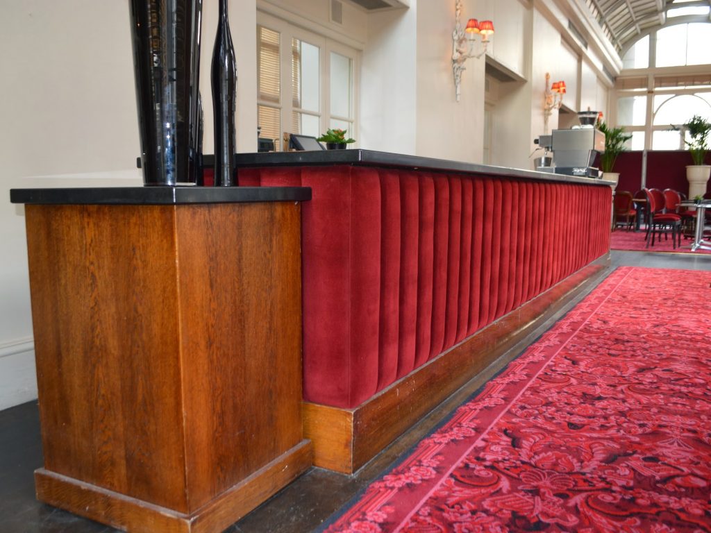 Royal Opera House, bar front, Hill Upholstery & Design