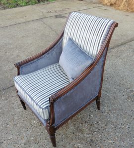 Ross Fabrics chair reupholstery