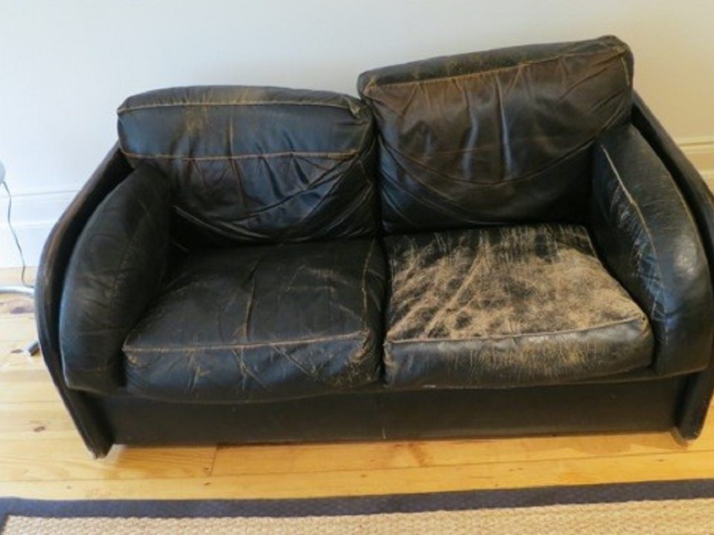 Leather suite reupholster