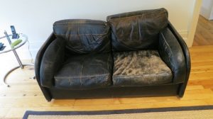 Leather suite reupholster