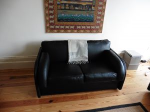 Yarwood leather sofa reupholstered