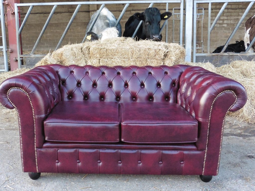 reupholster leather chesterfield