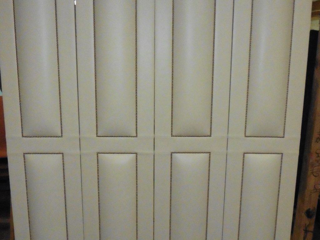 Upholstered wardrobe doors
