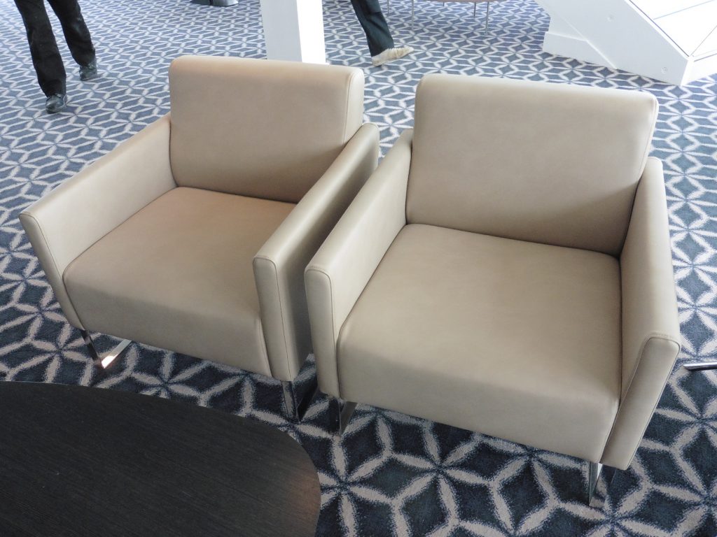reupholstered hotel chairs