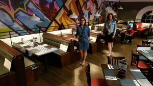 upholstered restaurant seating