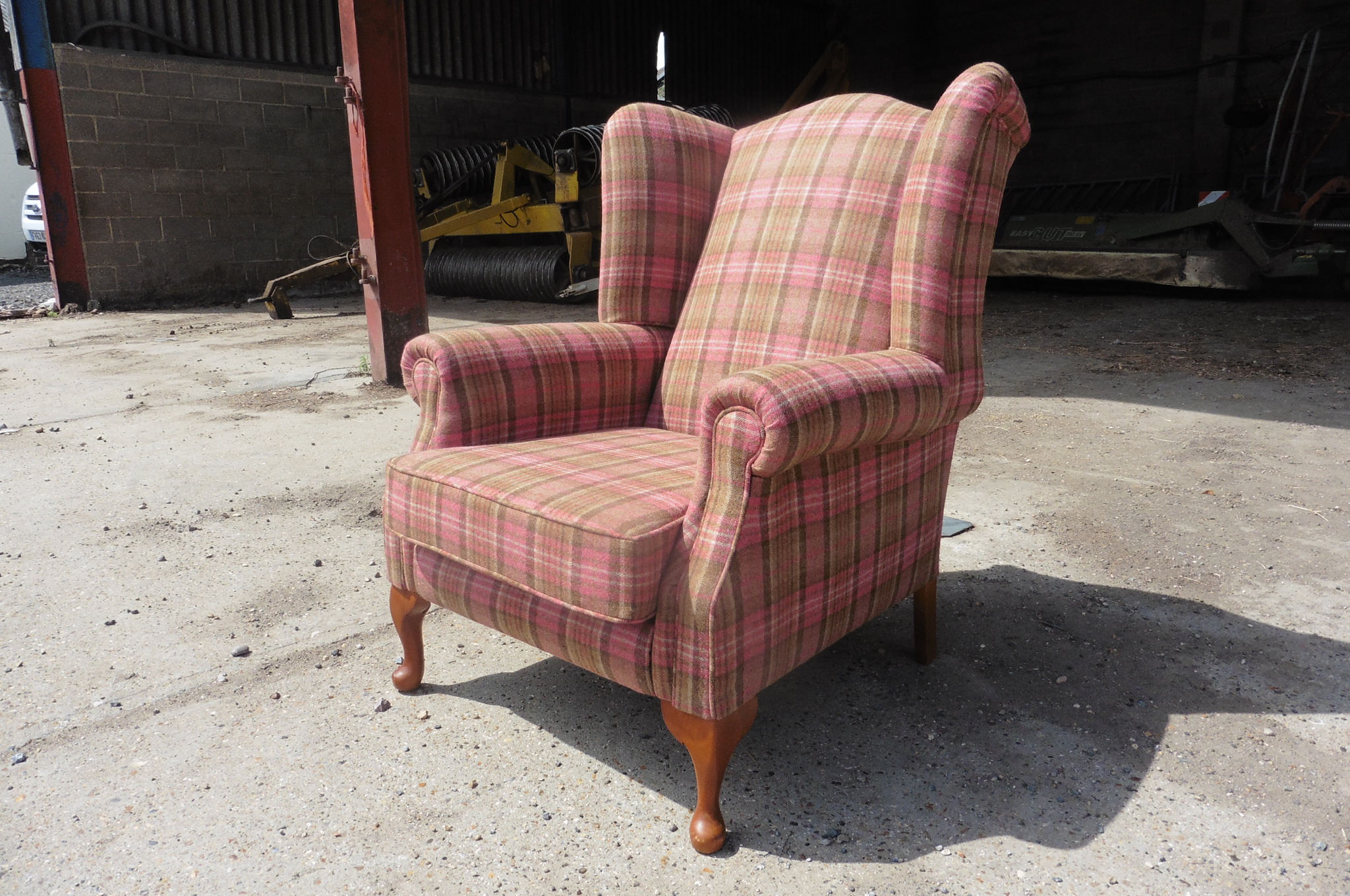 Recover Wingback Chair After 3 Hill Upholstery