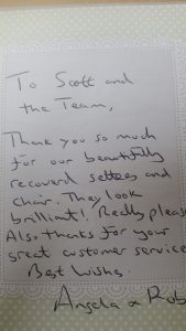 recover wing back chair testimonial