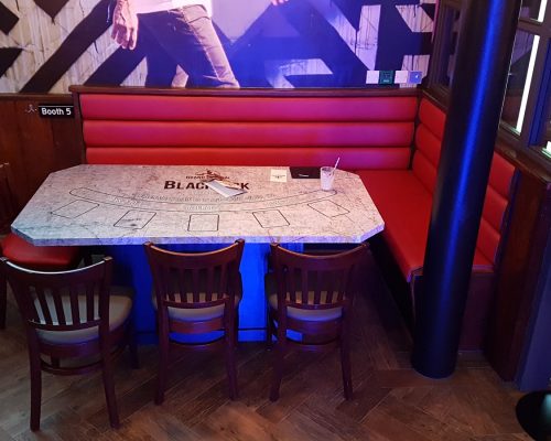 Upholstered restaurant seating Essex and London Hill Upholstery & Design