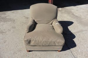 recovered upholstered chair