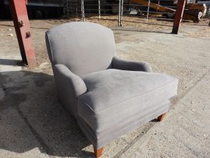 recovered upholstered chair