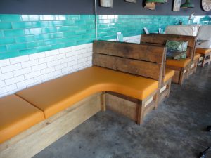 Oyster Creek upholstered restaurant seating