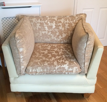 recover & redesign sofa- HIll Upholstery & Design, Essex Upholsterers