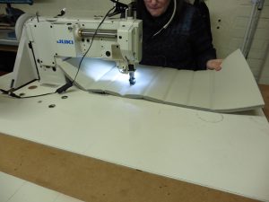 VW camper van reupholstery machine 2 hill upholstery