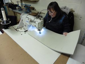 VW camper van reupholstery machine 5 hill upholstery