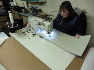 VW camper van reupholstery machine 6 hill upholstery