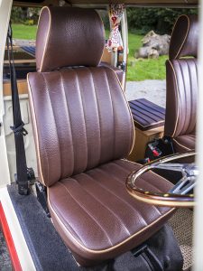VW reupholstery front seat 2 hill upholstery