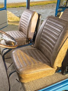 VW reupholstery front seat hill upholstery