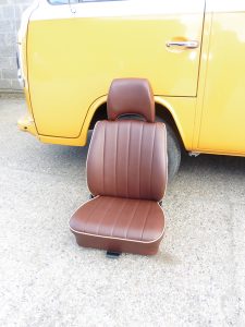 VW reupholstery seat leather hill upholstery