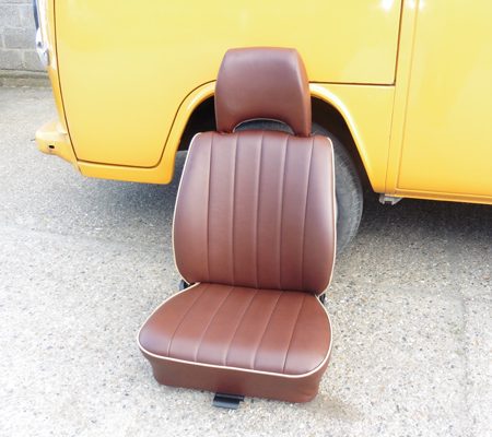 VW reupholstery seat leather hill upholstery