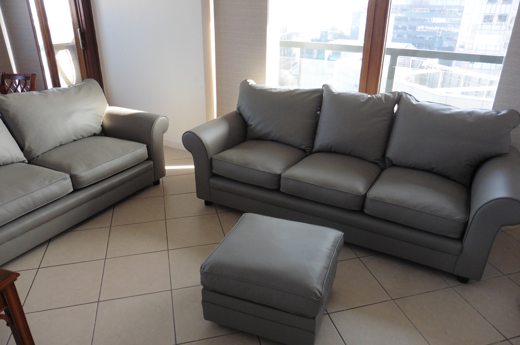 recover a leather sofa