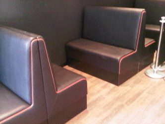 Caffe & Cream in Billericay, Essex manufacture seating Hill Upholstery & Design