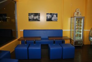 Ice Cream parlour manufacture seating Hill Upholstery & Design Essex