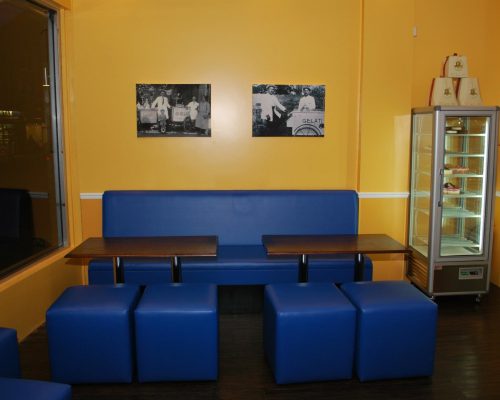 Ice Cream parlour manufacture seating Hill Upholstery & Design Essex