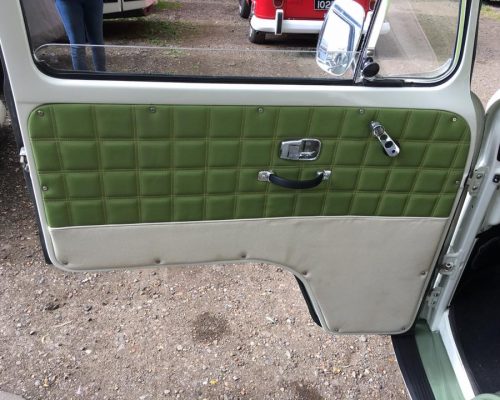 VW campervan reupholstery door Hill Upholstery & Design Essex