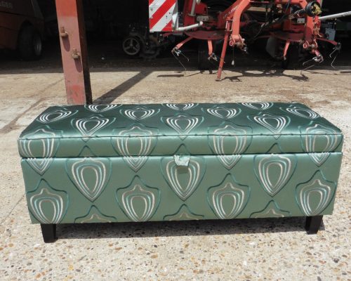 recover footstool, Upholsterers Essex - Hill Upholstery & Design