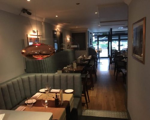 Cucina Italian Restaurant Leigh on sea Essex manufacture restaurant seating recover restaurant booth restaurant banquette recover dining chair Southend upholsterers Fobbing (2)