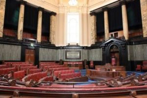 County Hall London debating room London upholstery