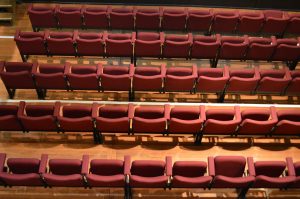 Theatre seat upholstery auditorium upholstery recover Hampton Hill theatre - Hill Upholstery & Design