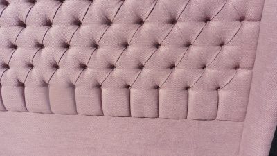 Deep buttoned upholstered headboard JAB upholstery fabric Shenfield Upholsterer Essex (43)