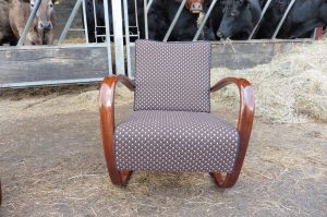 JINDŘICH HALABALA vintage chairs Chelmsford Halabala chair reupholster - Hill Upholstery & Design