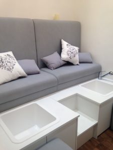 pedicure pod upholstered seating Stanford Le Hope hair salon Essex (4)