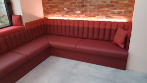 Custom made upholstered kitchen bench, Essex Upholsterer, Westcliff (8)