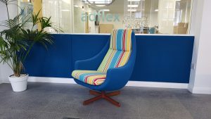 Fabric upholstered wall, Hill Upholstery and Design, Essex 1
