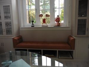 Window seat cushion made to measure Hill Upholstery & Design
