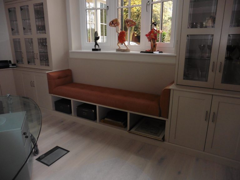 Window seat cushion made to measure, Ongar (1) Hill Upholstery