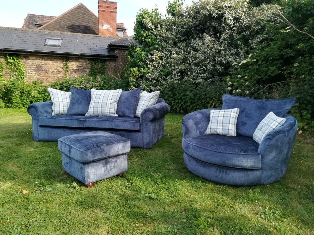 Reupholstered sofa Rayleigh Hill Upholstery & Design Essex London