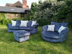 Reupholstered sofa Rayleigh Hill Upholstery & Design Essex London