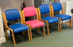 Fabric covered chairs essex
