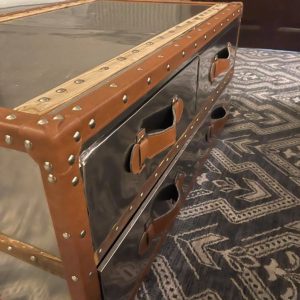 hotel trunk table reupholstery norwich